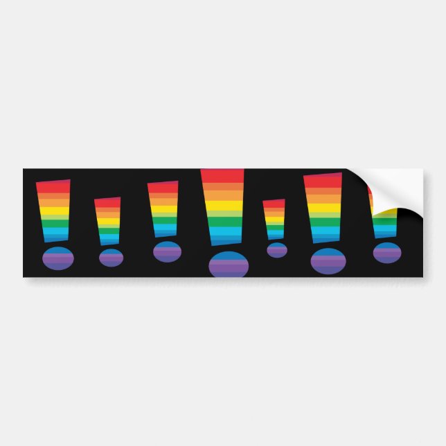 Pegatina Para Coche ¡Orgullo del arco iris! (Frente)