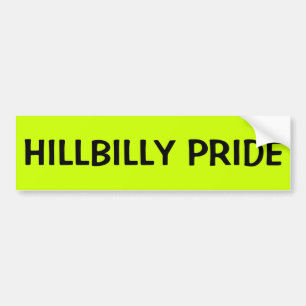 PEGATINA PARA COCHE ORGULLO DEL HILLBILLY