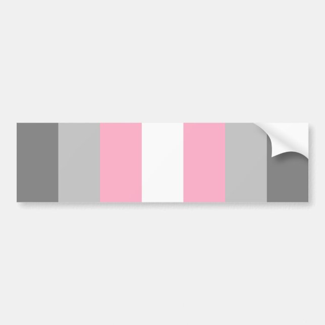 Pegatina Para Coche Orgullo Demigirl (Frente)