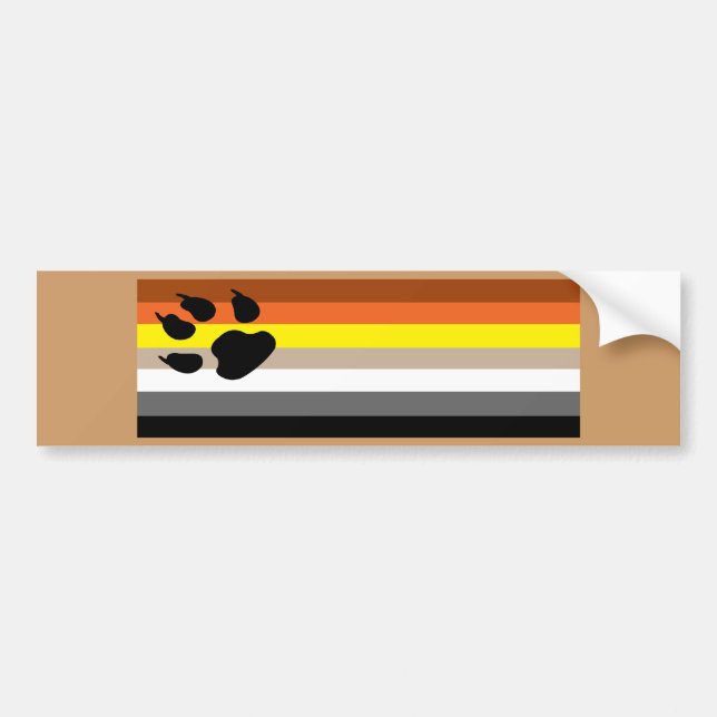 Pegatina Para Coche Orgullo gay del oso (Frente)