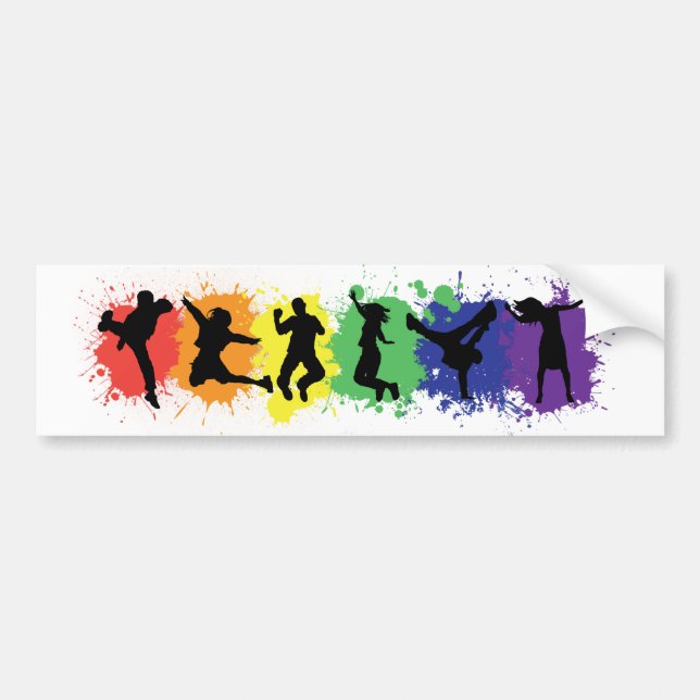 Pegatina Para Coche Orgullo homosexual y lesbiano Bumpersticker (Frente)