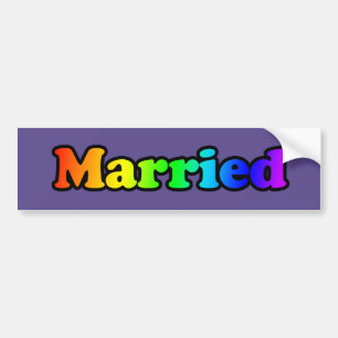 Pegatina Para Coche Orgullo matrimonial