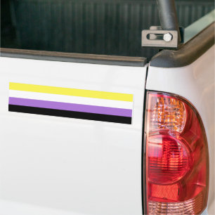 Pegatina Para Coche Orgullo no binario