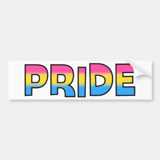 Pegatina Para Coche Orgullo Pansexual/de Omnisexual