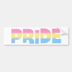 Pegatina Para Coche Orgullo Pansexual/de Omnisexual