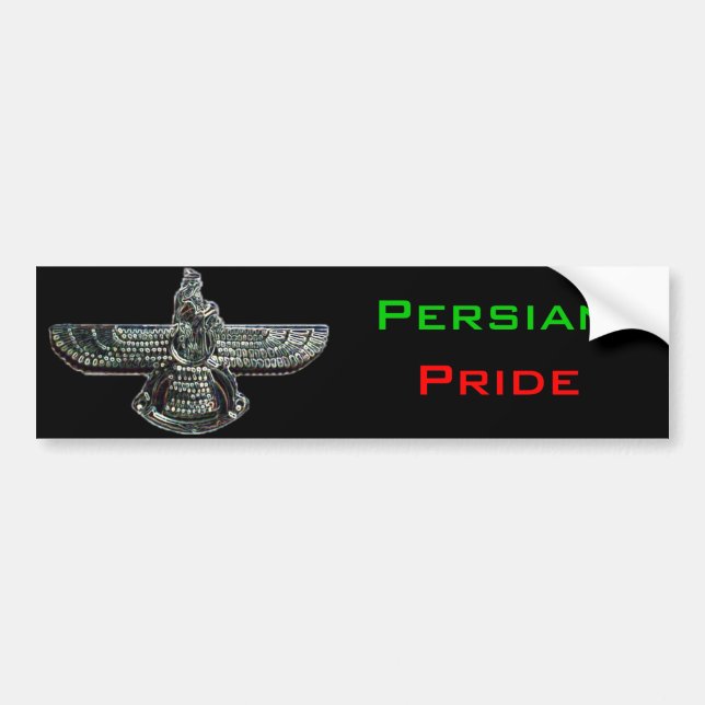 Pegatina Para Coche Orgullo persa Farvahar (Frente)