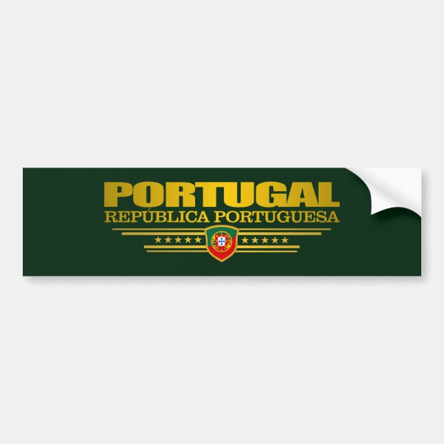 Pegatina Para Coche Orgullo portugués (Frente)