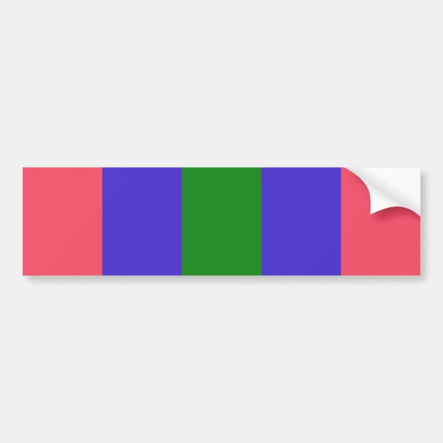 Pegatina Para Coche Orgullo Trigénero (Frente)