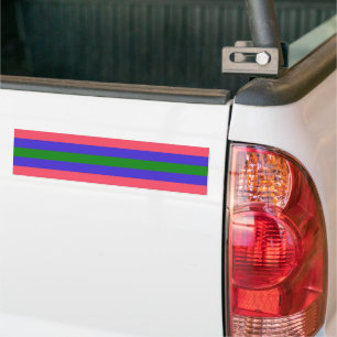 Pegatina Para Coche Orgullo trisexual