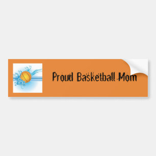 Pegatina Para Coche Orgullosa Madre de Baloncesto