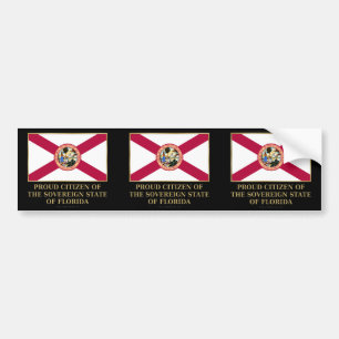 Pegatina Para Coche Orgulloso ciudadano de Florida