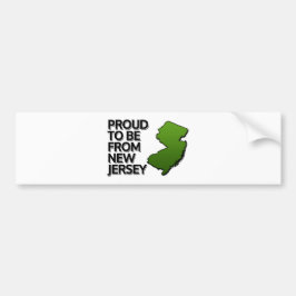 Pegatina Para Coche Orgulloso de ser de Nueva Jersey