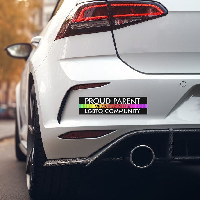 Pegatina Para Coche Orgulloso padre de un niño en la comunidad LGBTQ (Subido por el creador)