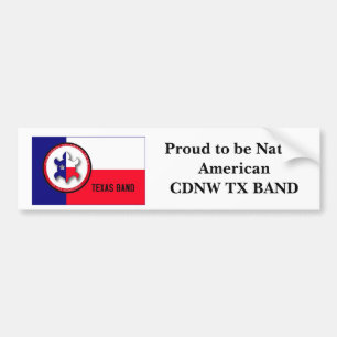 Pegatina Para Coche Orgulloso ser BANDA nativa de AmericanCDNW TX