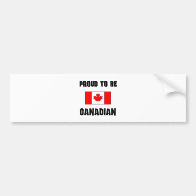 Pegatina Para Coche Orgulloso ser CANADIENSE (Frente)