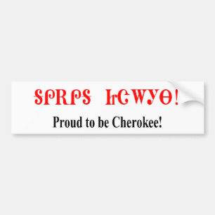Pegatina Para Coche Orgulloso ser cherokee
