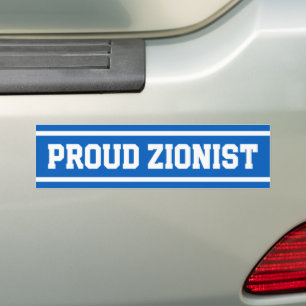 Pegatina Para Coche Orgulloso sionista pro-Israel