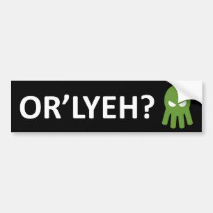 PEGATINA PARA COCHE ¿OR'LYEH?