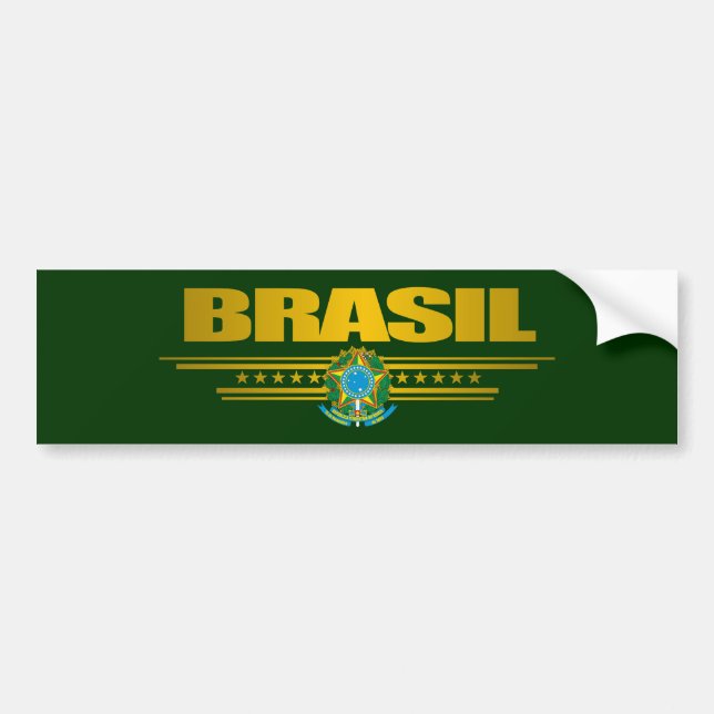 Pegatina Para Coche "Oro Brasil" (Frente)