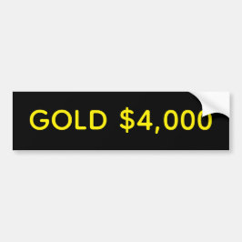Pegatina Para Coche Oro Celebración de Mercado $4,000