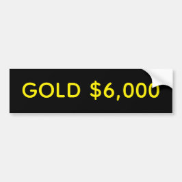Pegatina Para Coche Oro Celebración de Mercado $6,000