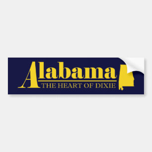 Pegatina Para Coche Oro de Alabama