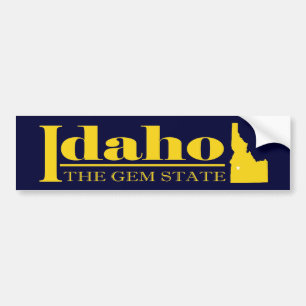 Pegatina Para Coche Oro de Idaho