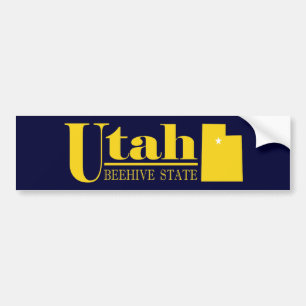 Pegatina Para Coche Oro de Utah