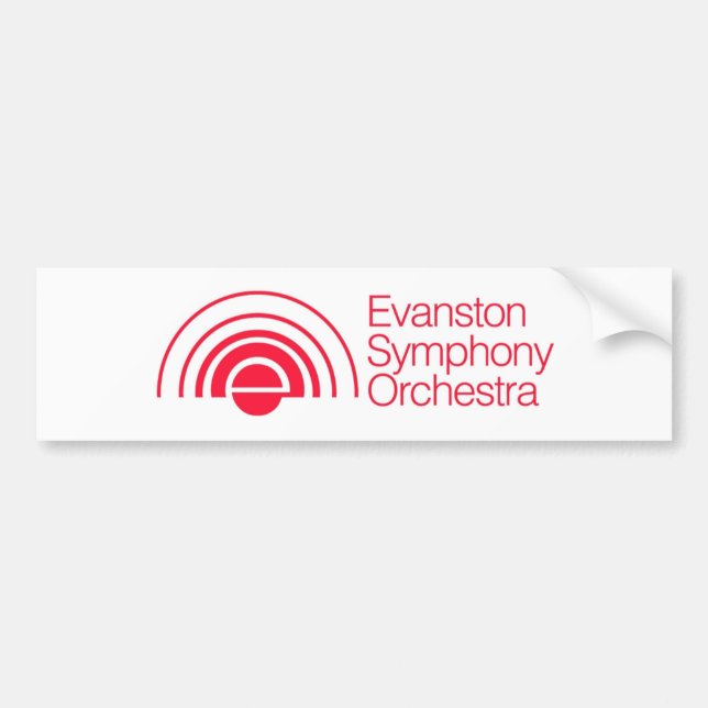 Pegatina Para Coche Orquesta sinfónica de Evanston (Frente)