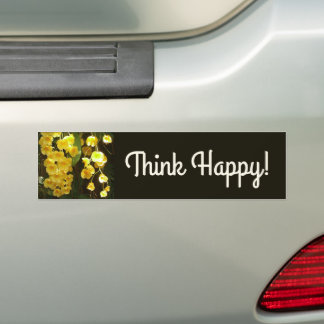 Pegatina Para Coche Orquídeas Amarillas colgando flores tropicales