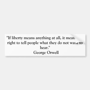 PEGATINA PARA COCHE ORWELL