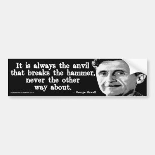 Pegatina Para Coche Orwell the Anvil Bumper Sticker