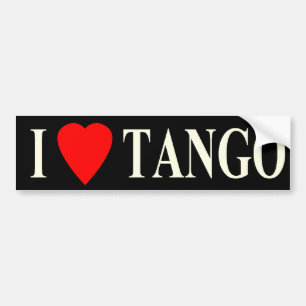 Pegatina Para Coche oscuridad del tango del corazón del parachoque i