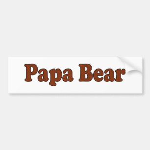 Pegatina Para Coche Oso de la papá