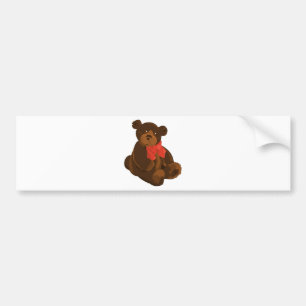 PEGATINA PARA COCHE OSO DE PELUCHE ADORABLE LINDO