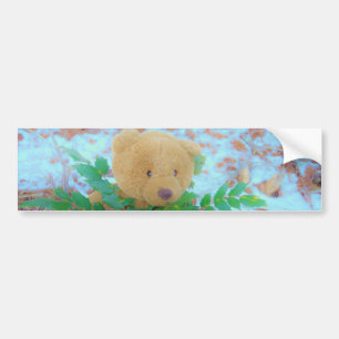 Pegatina Para Coche Oso de peluche en el cielo azul