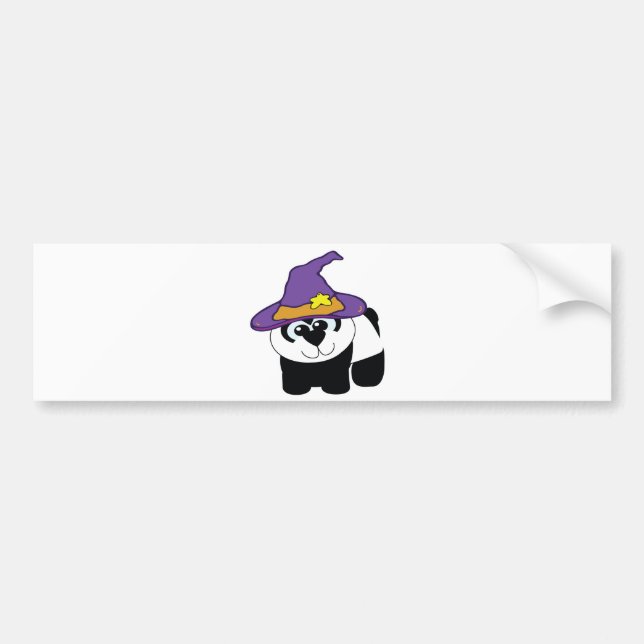 Pegatina Para Coche oso panda brujo (Frente)