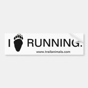 Pegatina Para Coche Oso Paw.gif, I, CORRIENDO., www.trailanimals.com