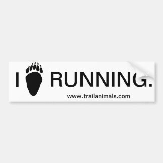 Pegatina Para Coche Oso Paw.gif, I, CORRIENDO., www.trailanimals.com