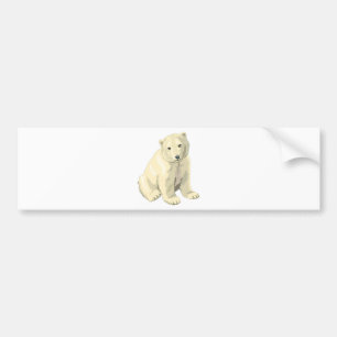 Pegatina Para Coche Oso Polar Acurrucable