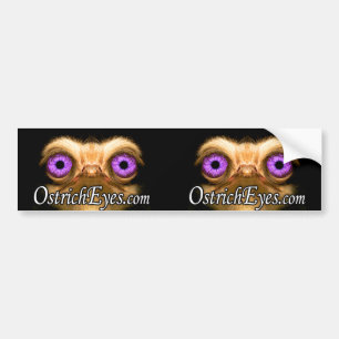 Pegatina Para Coche OstrichFace BumperSticker doble