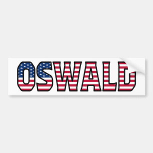 Pegatina Para Coche Oswald Name Vorname Estados Unidos Aufkleber Pegat