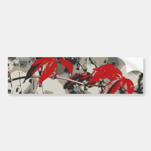 Pegatina Para Coche Otoño Rojo