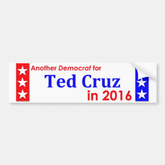 Pegatina Para Coche Otro Demócrata para Ted Cruz 1016