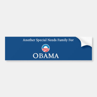 Pegatina Para Coche Otro Special necesita a la familia para Obama