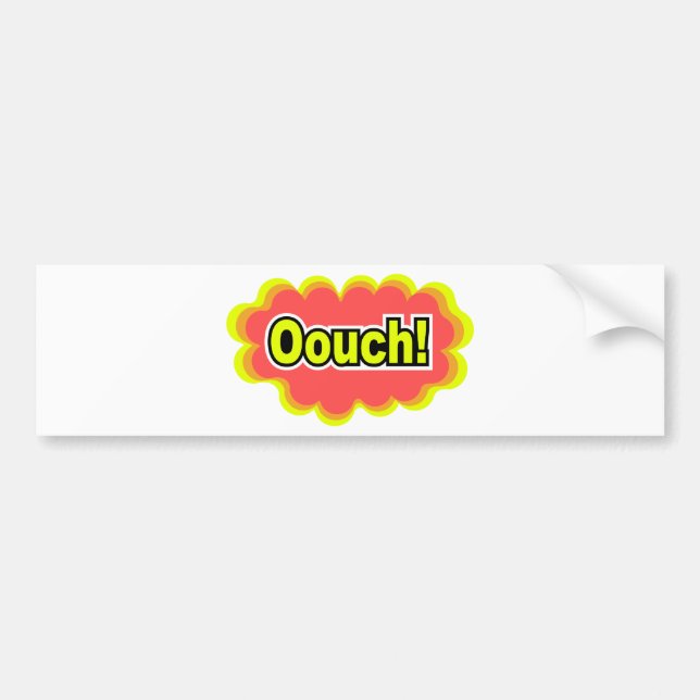Pegatina Para Coche ¡Ouch! (Frente)