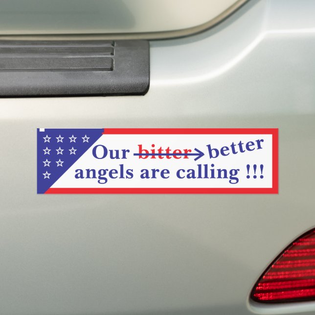Pegatina Para Coche Our Better Angels Bumper Sticker (en coche)