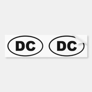 Pegatina Para Coche Oval de Washington DC