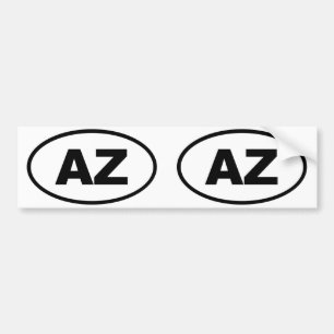Pegatina Para Coche Ovalado de Arizona AZ