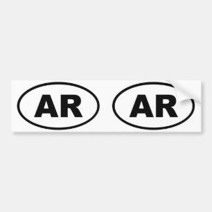 Pegatina Para Coche Óvalo de Arkansas AR